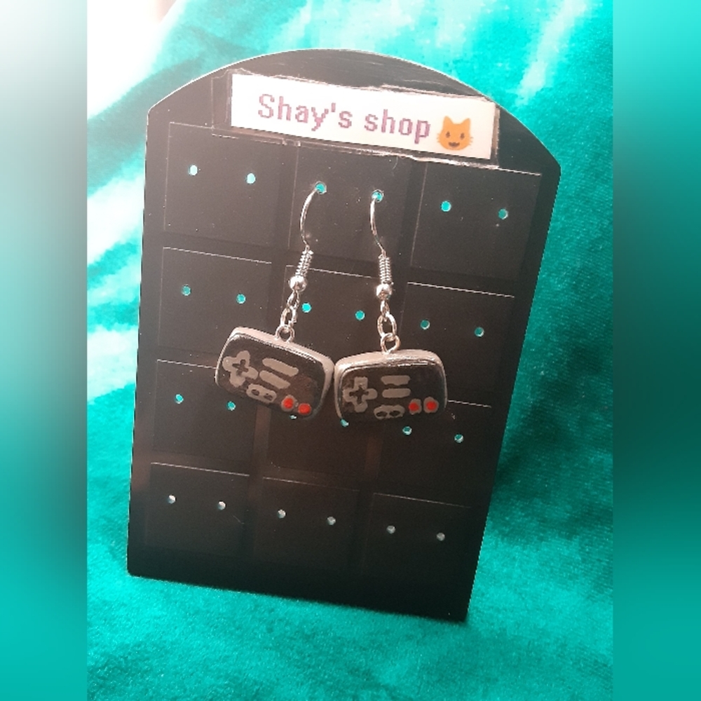 Nintendo controller earrings